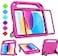 BMOUO Kids Case for iPad 11th Generation A16 11 Inch 2025iPad 10th Generation 109 2022 with Builtin Screen Protector Shockproof Handle Stand iPad 11th10th Generation Case for Kids Rose