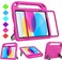 BMOUO Kids Case for iPad 11th Generation A16 11 Inch 2025iPad 10th Generation 109 2022 with Builtin Screen Protector Shockproof Handle Stand iPad 11th10th Generation Case for Kids Rose