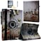 JYtrend Smart Case for iPad 5th 6th Generation 97 with Pencil Holder Rotating Stand Magnetic Auto Wake UpSleep Cover for 20172018 iPad 97 Model A1893 A1954 A1822 A1823 Butterfly Flower