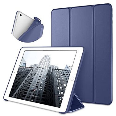 DTTO for iPad 6th Generation Case 97 Inch 2018 Smart Slim Lightweight Stand with Soft TPU Back Cover for iPad 5th Generation 97 2017 Auto SleepWake Navy Blue