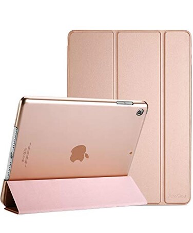 ProCase for iPad 9th 8th 7th Generation Case 102 Inch 202120202019 Release 102 iPad Case 9th 8th 7th Gen Cover Slim Smart Cover with Translucent Hard Shell Back Rosegold