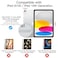 JETech Case for iPad A16 11th Generation 11 Inch 2025 iPad 10th Generation 109 Inch 2022 Slim Smart Cover with Hard PC Translucent Back Supports Touch ID Auto WakeSleep Black