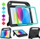 BMOUO Kids Case for iPad 11th Generation A16 11 Inch 2025iPad 10th Generation 109 2022 with Screen Protector Shockproof Handle Stand iPad 11th10th Generation Case for Kids Black Turquoise