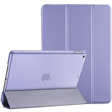 ProCase for iPad 9th 8th 7th Generation Case 102 Inch 202120202019 Release 102 iPad Case 9th 8th 7th Gen Cover Slim Smart Cover with Translucent Hard Shell Back Lightpurple
