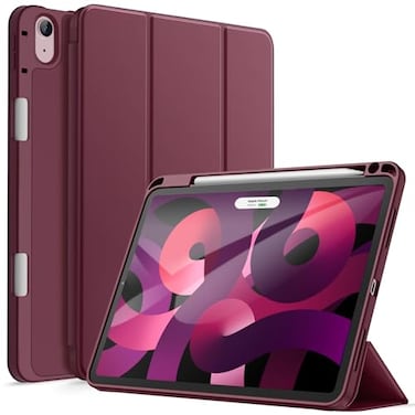 JETech Case for iPad Air 11Inch M4M3M2 202620252024 iPad Air 54 20222020 5th4th Generation 109Inch with Pencil Holder Slim Tablet Cover with Soft TPU Back Auto WakeSleep Wine