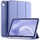 Akkerds Compatible with iPad A16 11th Generation Case 11 Inch 2025 for iPad 10th Generation Case 109 Inch 2022 with Pencil Holder Slim Trifold Stand Protective Cover with Soft TPU BackBluePurple