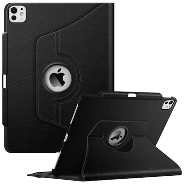 Fintie Rotating Case for iPad Pro 13inch M5 2025 M4 2024 with Pencil Holder 360 Degree Swiveling Protective Stand Cover with Auto WakeSleep Black