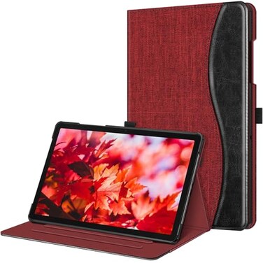 Fintie Case for Samsung Galaxy Tab A11 Plus 11 Inch 2025 A9 Plus 2023 MultiAngle Viewing Smart Stand Back Cover with Pocket Auto WakeSleep Wine