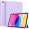 ProCase for iPad A16 11th Generation 11 Inch 2025 iPad 10th Generation 109 Inch 2022 Case with Pencil Holder Hybrid Cover with Soft TPU Back Supports Touch ID Auto WakeSleep Purple