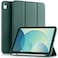 Akkerds Compatible with iPad A16 11th Generation Case 11 Inch 2025 for iPad 10th Generation Case 109 Inch 2022 with Pencil Holder Slim Trifold Stand Protective Cover with Soft TPU BackPine Green