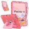 Fintie Case for iPad Air 11inch M4M3M2 202620252024 iPad Air 5th 4th Generation 20222020 109 Inch FullyBody Rugged Heavy Duty Shockproof Case with Kickstand for Kids Pink