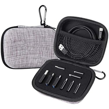 BHSKJSZ 10Piece Type C Adapter Kit Compatible with Micro USBType CUSB OTG Adapter Travel Case with and Carabiner Includes USB Type C Cable