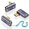 Duttek USB C 90 Degree Adapter 240W Fast Charging 40Gbps Data Transfer Male to Female USB C Right Angle Adapter Support Thunderbolt 43 Cable for Laptop Tablet and Phones 3 Pack
