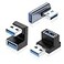 JOMIHONEY 90 Degree USB 30 Adapter Up Down Left Angle 180 Degree USB A Male to Female Converter Extender LU Shape 10Gbps Data Transfer Connector
