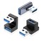JOMIHONEY 90 Degree USB 30 Adapter Up Down Left Angle 180 Degree USB A Male to Female Converter Extender LU Shape 10Gbps Data Transfer Connector