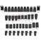VGEBY 40 Pcs USB Adapter Kit Mini Changers Adapter Converter Connectors USB Male to Female Micro USB