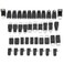 VGEBY 40 Pcs USB Adapter Kit Mini Changers Adapter Converter Connectors USB Male to Female Micro USB