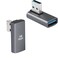 QIANRENON 90 Degree USB 31 Adapter Left Bend USB A Male to Female Coupler 10Gbps USB 31 Data Transfer Converter Connector for Power Bank Tablet Computer 2Pcs