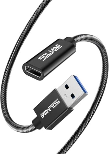 SOLMIMI USBC to USB 30 Adapter 20cm USBC Female to USB Male Adapter USBA to USBC Convertor Compatible with iPad 2018Samsung Galaxy Note 10 S21 S20 S20 20 UltraNet Cord Length 15cm