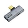 QIANRENON USB C 1 in 2 Charging OTG Adapter USB C Male to USB C Female USB32 Female 90 Angle Connector Same time USB C PD100W ChargingUSB32 10Gpbs TransferOTG for Phone Tablet Steam Deck