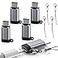UWOXX 5 Pack USB C to Lightning Charge Adapter for iPhone 16 15 Lightning to USB C Adapter with Fast Charge Data Transfer for iPhone 16 15 Plus Pro Max Galaxy S24 S23 Pixel 8 7 6 iPad Pro Macbook Pro