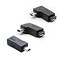 rgzhihuifz 90 Degree Left Right Angle Mini USB Male to Micro USB Female Connector Adapter 3Pack