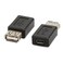 ELECTOP 2 Pack USB 20 A Female to USB Micro Female Adapter Converter