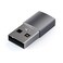 Satechi USBA to USBC Adapter HighSpeed USB to USBC Adapter with UltraFast Data Transfer and Power Delivery Charging Designed for CarPlay and Modern Devices Space Gray