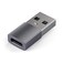 Satechi USBA to USBC Adapter HighSpeed USB to USBC Adapter with UltraFast Data Transfer and Power Delivery Charging Designed for CarPlay and Modern Devices Space Gray
