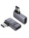 CableCreation Right Angle USB C Adapter 2 Pack USB C Male to Female 90 Degree Adapter 40Gbps 240W Compatible with Thunderbolt 4 USB 4 Notebook PC Tablet Phone and More Right Angle
