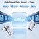 Cable Matters 2Pack 40Gbps Flat Right Angle USB C Adapter Up to 4K240Hz Video 240W Charging 40Gbps Data Transfer 90 Degree USB C Adapter Compatible with Thunderbolt 4 iPhone 16 Steam Deck