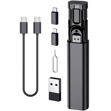 Kinizuxi Multi USB Charging Adapter Cable Conversion Set USB A to Type C Lightning Adapter 60W Fast Charging Data Transfer Cable