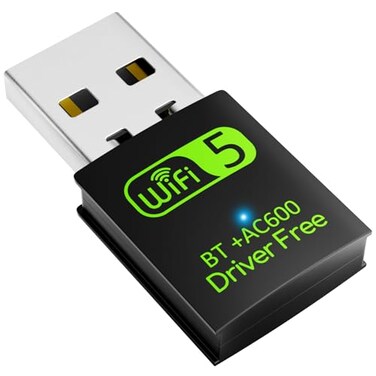 Auscoumer USB WiFi Bluetooth Adapter 600Mbps Dual Band 245Ghz Wireless Network External Receiver Mini WiFi Dongle for PCLaptopDesktop