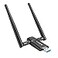 Nineplus Wireless USB WiFi Adapter for PC 1300Mbps Dual 5Dbi Antennas 5G24G WiFi Adapter for Desktop PC Laptop Windows11107 Wireless Adapters for Desktop Computer Network Adapters