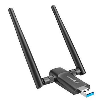 Nineplus Wireless USB WiFi Adapter for PC 1300Mbps Dual 5Dbi Antennas 5G24G WiFi Adapter for Desktop PC Laptop Windows11107 Wireless Adapters for Desktop Computer Network Adapters