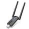 QGOO USB 30 WiFi 6E Adapter for Desktop PC TriBand Axe 5400 Wireless Network ReceiverDongle with 5dBi Dual Antennas WiFi CardStick 6G5G24G for Laptop Computer Only Compatible Windows 1110