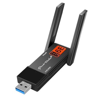 Panda Wireless PAU0F AXE3000 Tri Band 245 6 GHz WiFi 6E USB 30 Adapter Windows 1011 Zorin MX Linux EndeavourOS Mint Ubuntu Manjaro openSUSE Fedora Kali and Raspbian