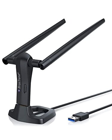 BrosTrend AC1200 Linux WiFi Adapter for Ubuntu Kali Mint Debian Lubuntu Xubuntu Mate Zorin PureOS Raspberry Pi Windows etc 5GHz 24GHz Long Range USB WiFi Linux 30 with 2X5dBi Antennas