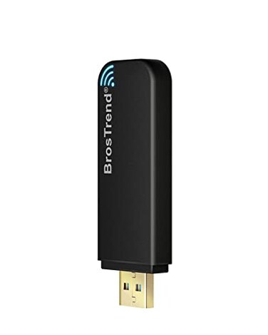 BrosTrend Linux USB WiFi Adapter AC1200 for Ubuntu Kali Mint Debian Kubuntu Mate Zorin PureOS Raspberry Pi Windows etc Linux Compatible WiFi Adapter Wireless Dual Band 5GHz 867Mbps 24GHz 300Mbps