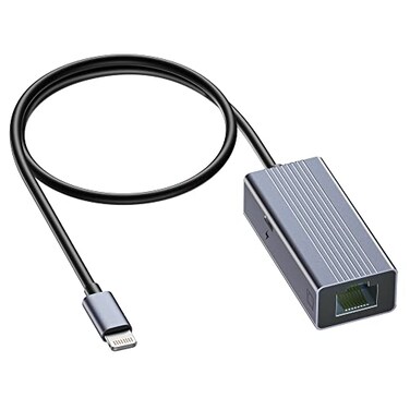 IVSHOWCO Lightning to Ethernet AdapterApple MFi iPhone iPad to RJ45 Ethernet LAN Network Adapter with Charging Port 100Mbps High SpeedPlug and Play165Ft