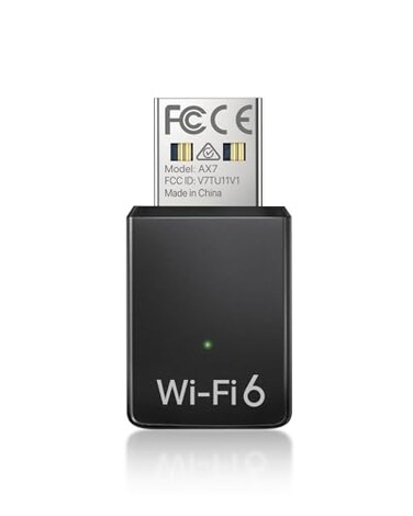 BrosTrend AX900 USB WiFi Adapter for Desktop PC Laptop Mini WiFi 6 Adapter for Windows 11107 WiFi 6 USB Dongle Dual Band 5GHz 600Mbps 24GHz 286Mbps Wireless Dongle WiFi Stick USB20