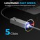 SABRENT USBC to 5G Ethernet Adapter 5GbE Optimized USB 31 Gen 1 Required Clear Compatibility Aluminum Body PlugandPlay for DataCapable USBC Devices NTC5GA