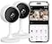 litokam Indoor Cameras for Home Security with Night Vision Pet Camera with Phone App WiFi Home Security Camara Baby Monitor Work with Alexa Motion Detection 2 Pack 2K