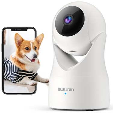 owltron Indoor Security Camera 2K 360 Cameras for Home Security with Motion Detection 24G WiFi for BabyPetNannyCamara with Night Vision Siren Alarm 2Way Audio Compatible with Alexa