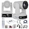 PTZOptics Move 4K SDIHDMIUSBIP PTZ Camera with 30x Optical Zoom White PT30X4KWHG3 Lens Cleaning Kit HDMI Cable Ethernet Cable Color Wire Ties