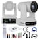PTZOptics Move 4K SDIHDMIUSBIP PTZ Camera with 30x Optical Zoom White PT30X4KWHG3 Lens Cleaning Kit HDMI Cable Ethernet Cable Color Wire Ties