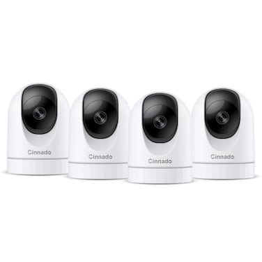Cinnado 2K Home Security Cameras24Ghz WiFi Indoor Camera with 360 Motion Detection for PetsNannyBabyDog 2 Way Audio 247 SD Card Storage Cloud Storage Works with Alexa Google Home D1 4P