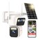 Luovisee Solar Security Cameras Outdoor Wireless 24G5G WiFi Cameras for Home Security Dual Lens PTZ Motion Zone 2Way Audio Night Vision Weatherproof SDCloud Storage