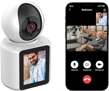 LASTCOW Two Way Pet Camera with 28 inch HD Screen 1080P Video Calling Camera for Indoor Home Security Indoor Home NannyDogBaby Security Device with Phone App