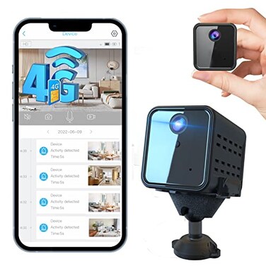 javiscam 4G No WiFi Security Camera Cellular Security Camera SIM Inserted 2K QHD Indoor Camera Radar Motion 20Day Standby Time IndoorCarTrail Use Portable Reliable Security Solution